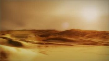 Stock-footage-sahara-arabian-desert-sand-storm-dunes-wilderness-environment-sunset-dolly-shot-with-flare